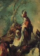 MAULBERTSCH, Franz Anton The Baptism of the Eunuch oil on canvas